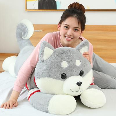Shiba Inu Plush Toy Pillow Dog Pillow Long Strip Pillow On The Bed Doll Cute Rag Doll
