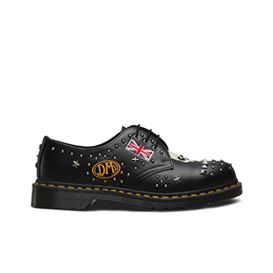 Dr. Martens 1461 Rock & Roll Black Men Sneakers Black-Smooth-Leather Metal 24206001