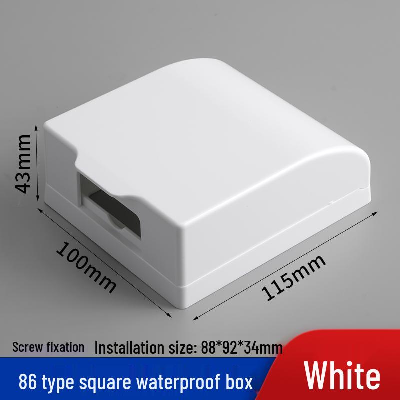 Outdoor Recessed Weatherproof Socket Cover with Screw Installation