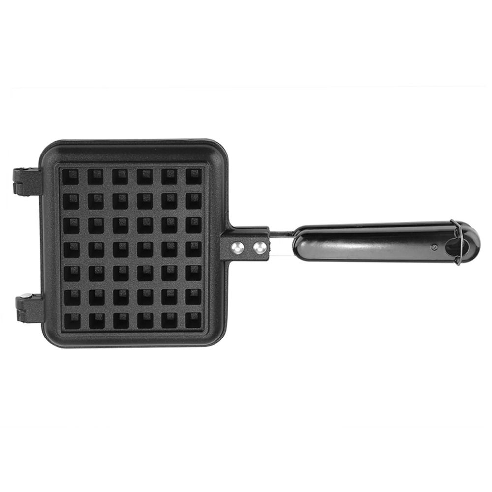 Long Handle Waffle Baking Mold Square Toast Frying Pan Waffle Maker Machine  Kitchen Cookware