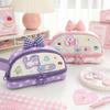 Girl Heart Handheld Pencil Case Large Capacity Portable Stationery Bag For School And Office Use