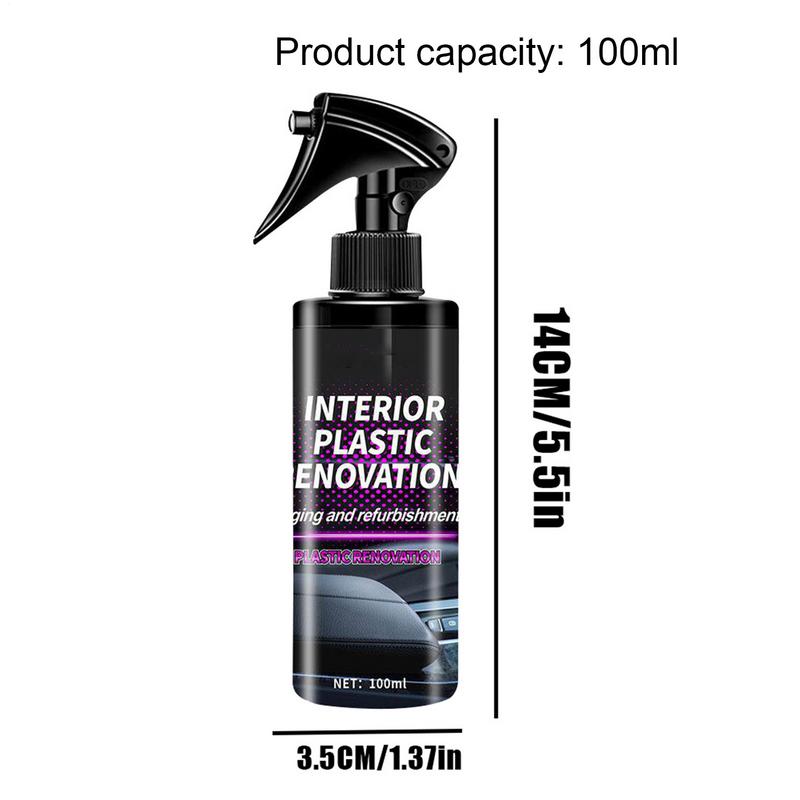 Car Dashboard Restorer Car Wax Retreading Agent Automotive Interior Restoration Coating Agent Multifunctional For Seats