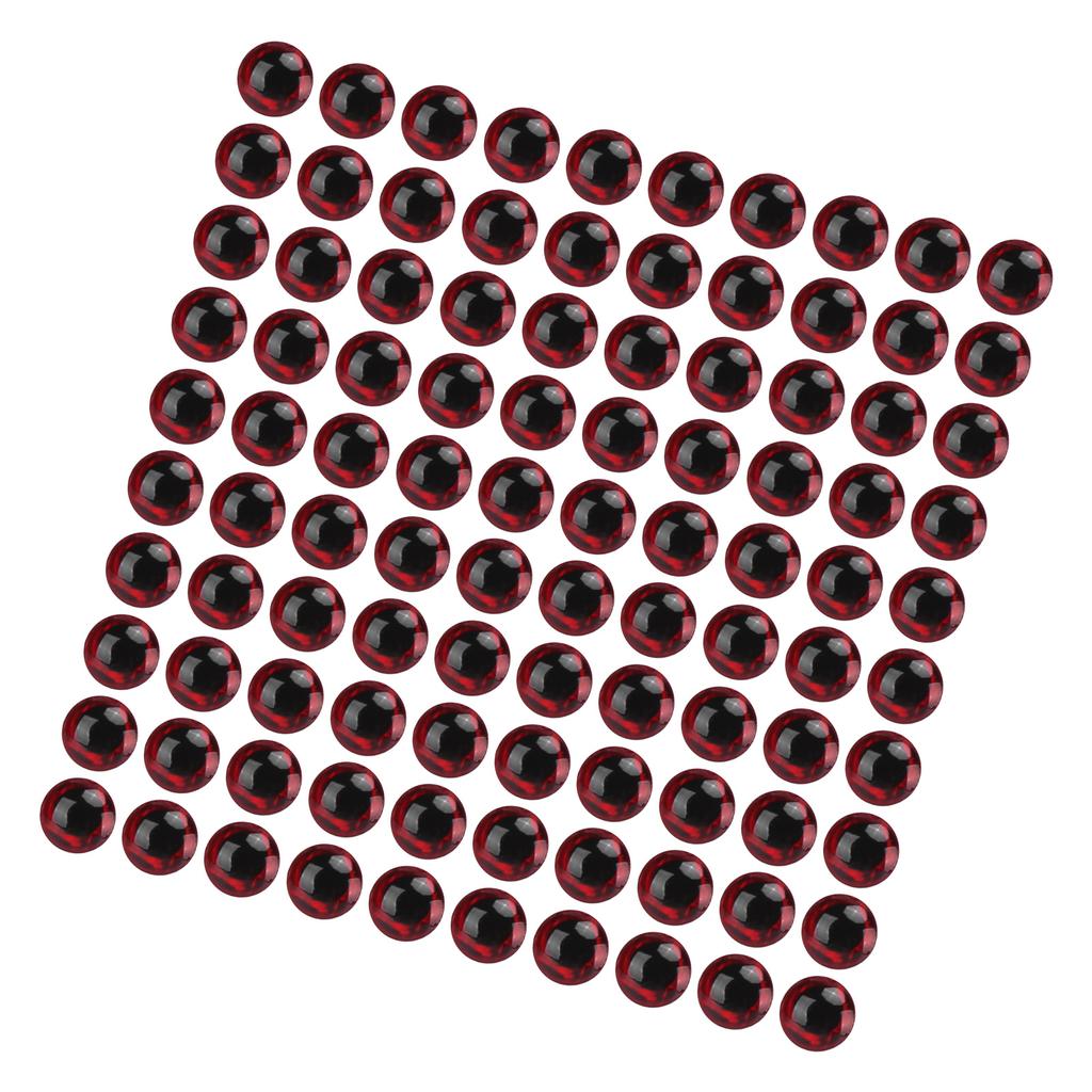 100 Pcs Artificial Fishing Eye Oval 3D Fake Fishing Lure Eye Stickers for DIY Baits Fishing Accessories7MM