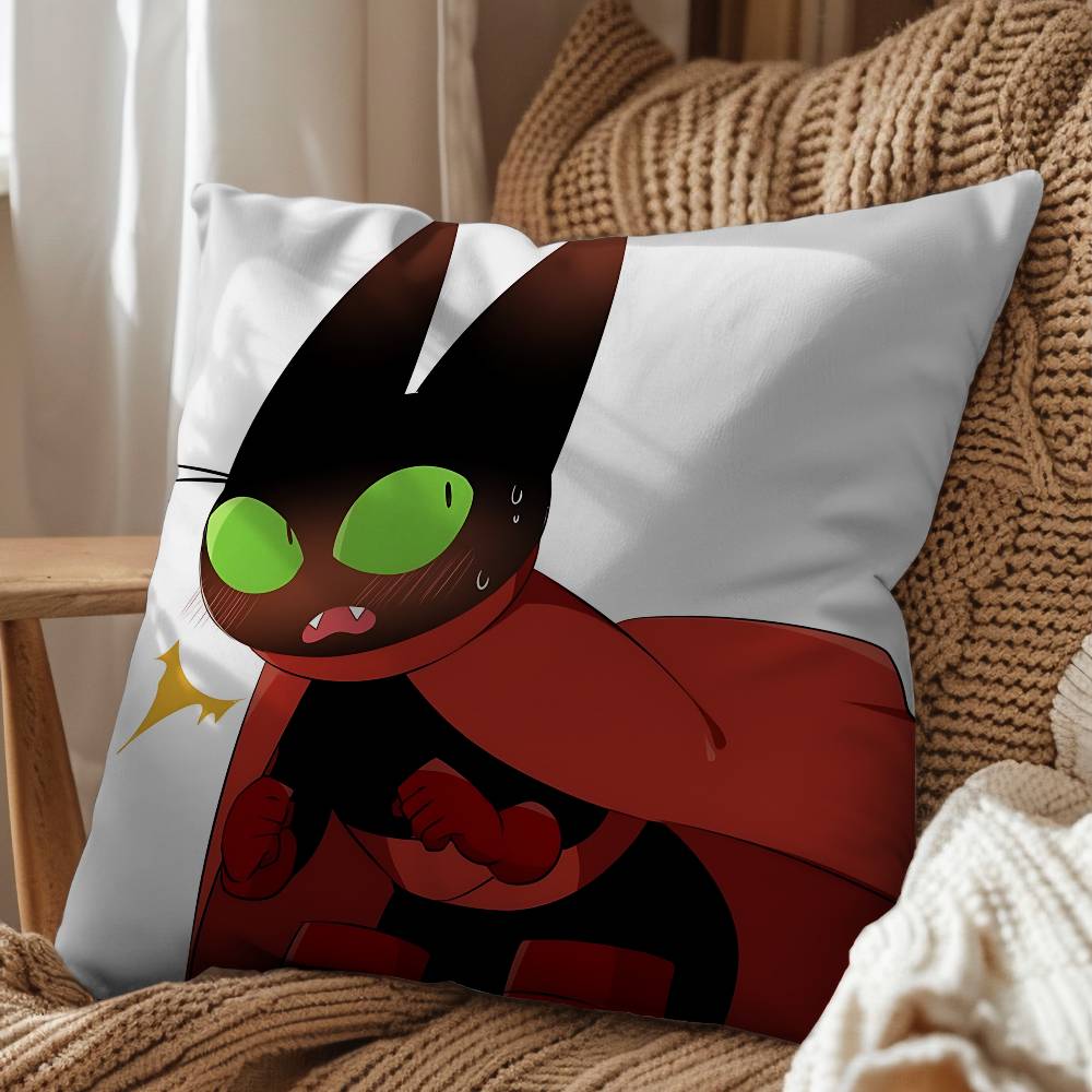 

Pillow Mao Mao Heroes of Pure Heart Pillow Case Square DoubleSided Printing Short Plush Sofa Cushion Cover Bedroom Bedside 45x45 cm