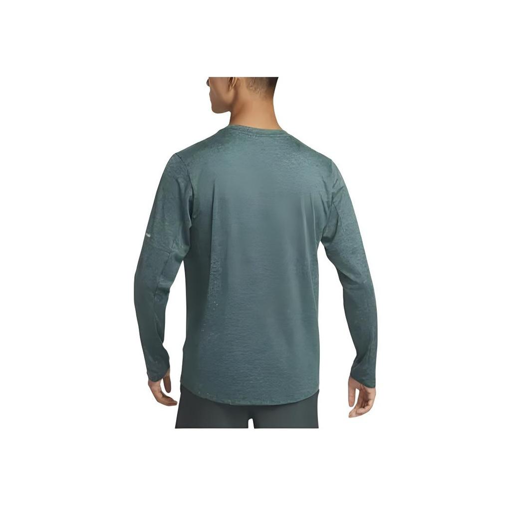 Nike Dri-Fit Element Quick-Dry Running Crew Neck Long Sleeve T-Shirt Men Tops Green DD4755338