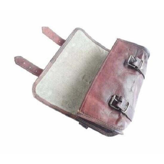 Kožená brašna Brašny na motorku Brašny na sedlo 3 tašky Hnědá 2 + 1 tašky