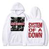 Mens Graphic Hoodie Rock Band System Of A Down Print Casual Sweatshirt Thin Fit