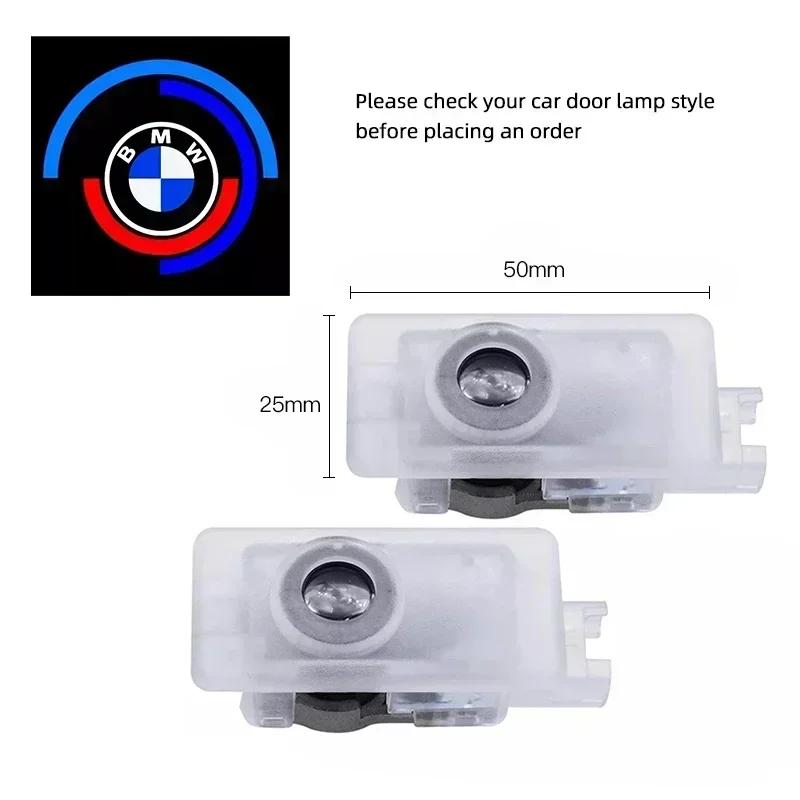 BMW GROUP 2/4Pcs Car LED HD Welcome Door Lights For BMW 1 Series F40 / 3 Series G20 G21 / 8 Series G29 Z4 /  M4 M G02 M8 X7 G07