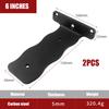 2Pcs Heavy Duty Carbon Steel L Shaped Bracket - Invisible Shelf Support with Screws, Wooden Board Rack Wall Mount Hardware
