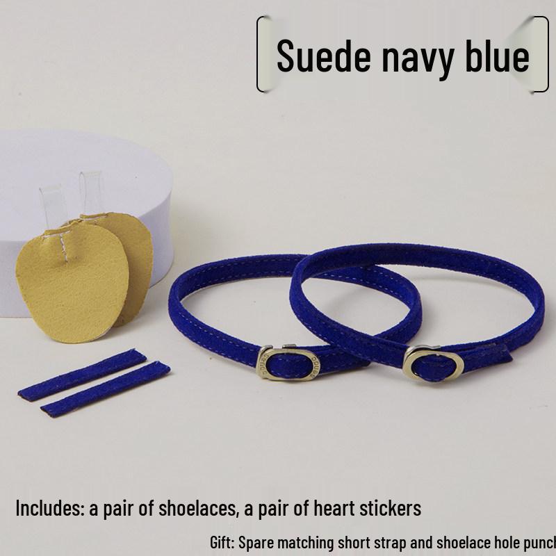 Non-Slip High Heel Strap with Suede Matte Finish - Secure Tie-Up Buckle Design