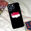Singapore Flag Phone Case For iPhone 17 16 15 13 12 11 14 Pro Max 16 Plus 12 13 Mini 16e 17 Air Funda Cover