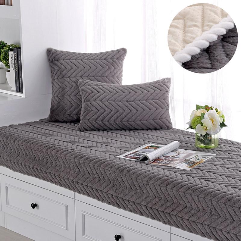 Window Cushion Ledge Cushion Bedroom Plush Bay Window Blanket Tatami Cushion Balcony Cushion Machine Washable