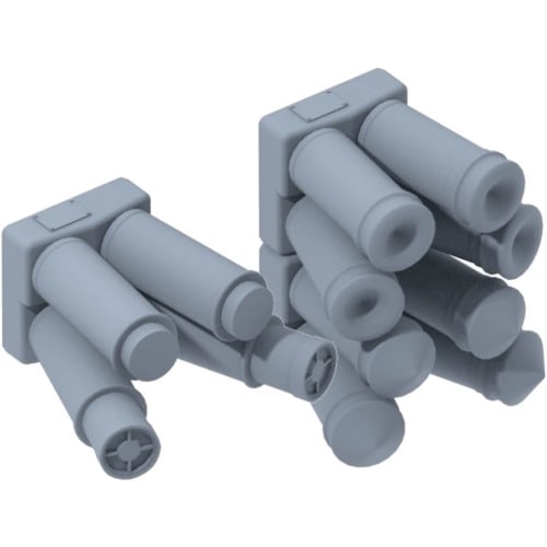 ET Model 1/35 scale US Army/Marine Corps New Smoke Discharger Plastic Model Parts P35-212 Molded in Color