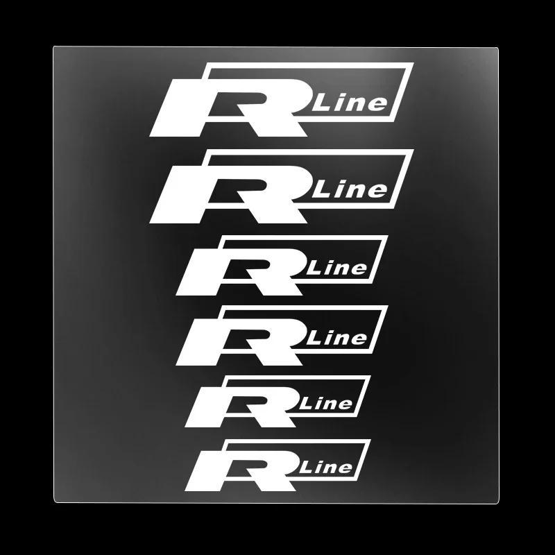 

2025 Hot 1set Car Brake Caliper Sticker Heat Resistant Decal For Volkswagen Tiguan Bora POLO PASSAT CC Touran GOLF Jetta Arteon