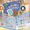 Cross-border Fun Wooden Word Battle Game: 26 Alphabet Matching Blocks Educational Toy