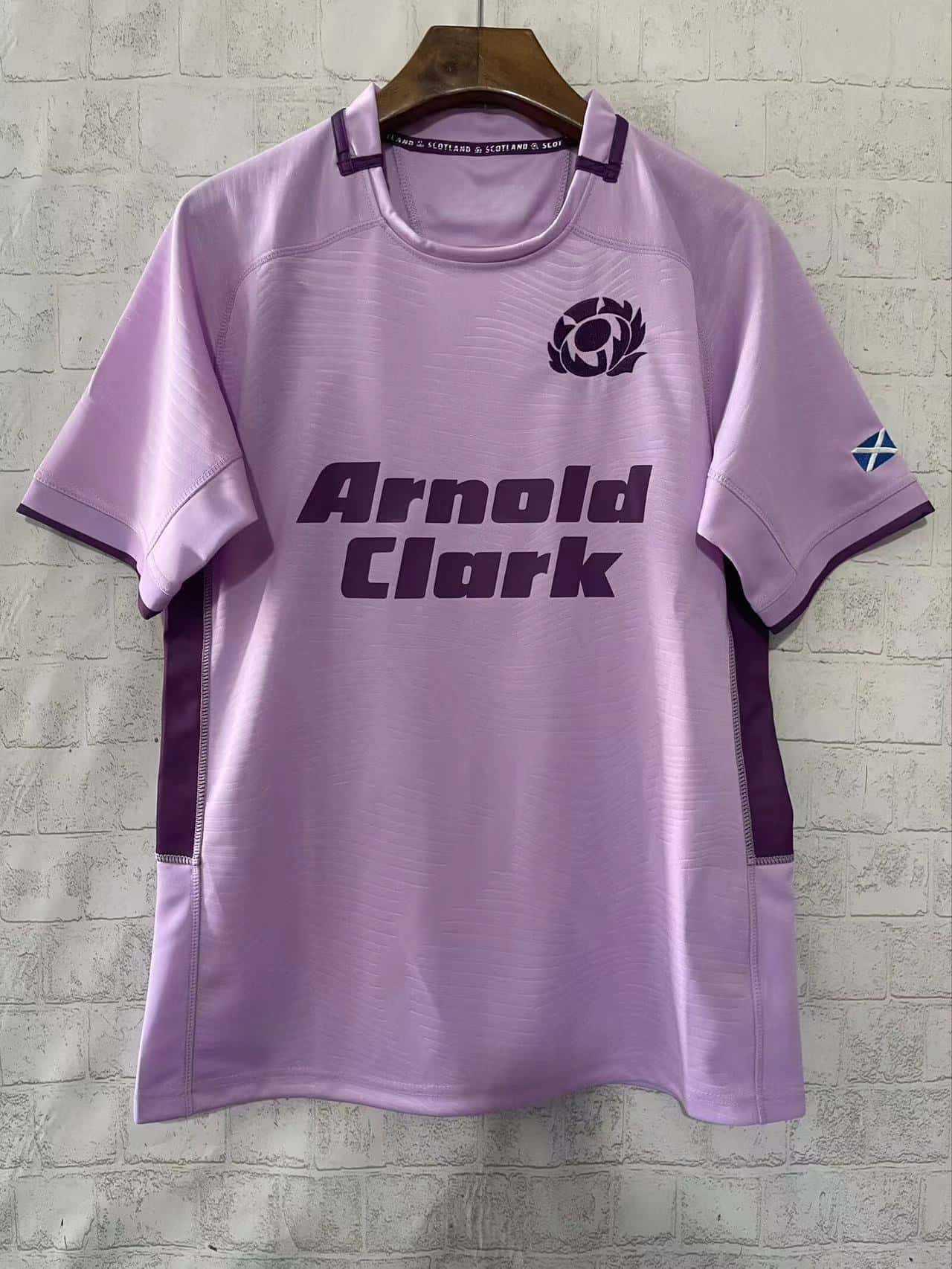

Scotland Rugby Jersey 2025-26 Home & Away Men s Short Sleeve Sports Shirt L