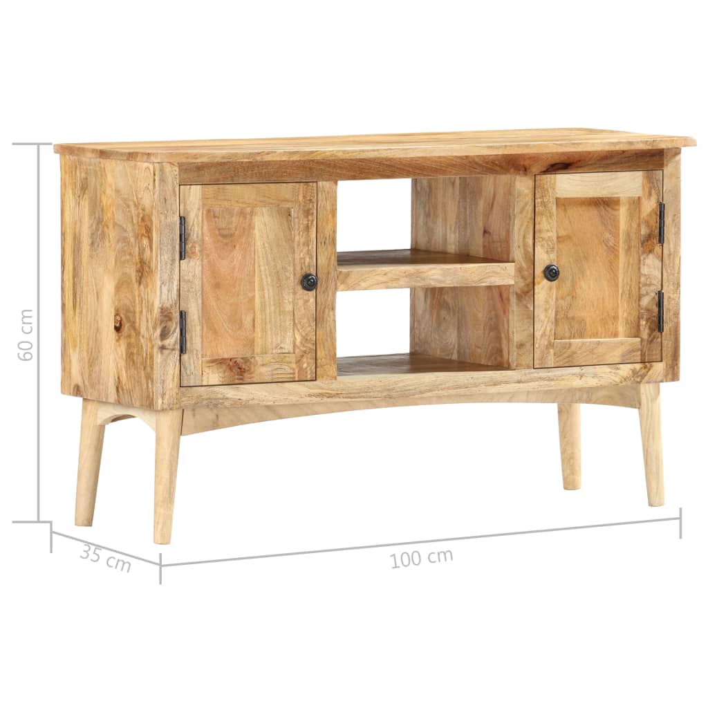 Sideboard 100 X 35 X 60 Cm Solid Mango Wood