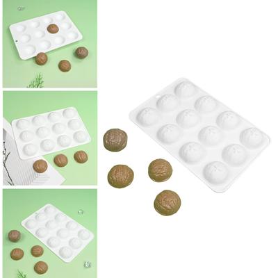 Non Toxic High Temperature Resistant Silicone Baking Mold Walnut Shaped Treats for Home Chefs and Culinary Enthusiasts