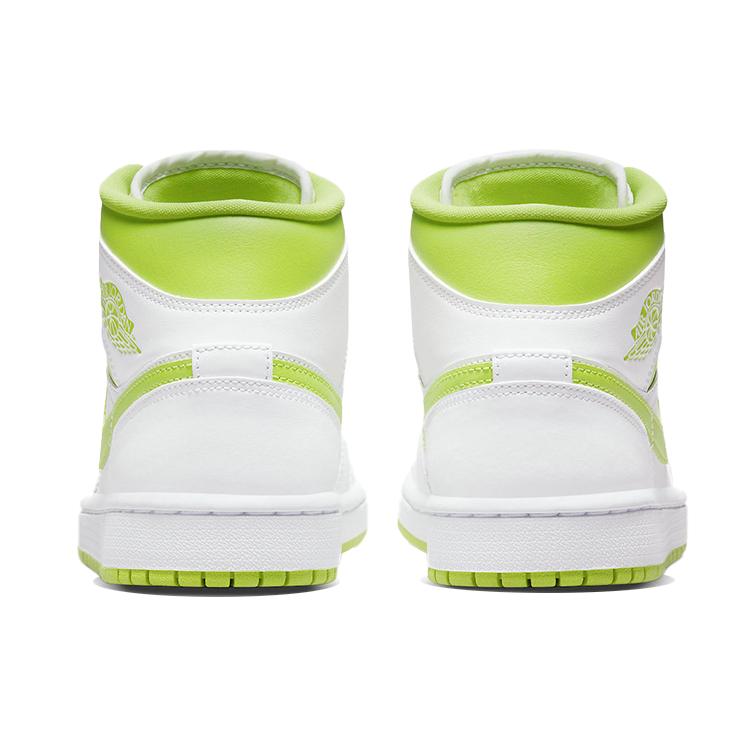Jordan 1 Mid White Lime Women's BQ6472-131