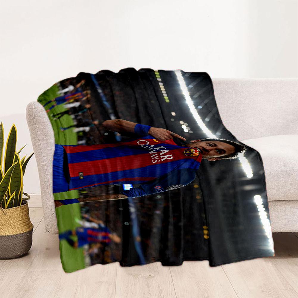 Brazilian Footballer Hairstyle Blanket Warmthful Decor Great for Chair Office Office Chair All-Season Use Stylish Decor