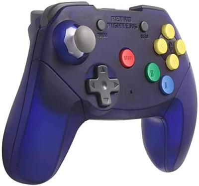RETRO FIGHTERS Brawler64 Wireless Controller N64 Next Generation Analog Memory Pack Turbo Purple - Exclusive, Stick, Compatible, Ultra-fast Function,