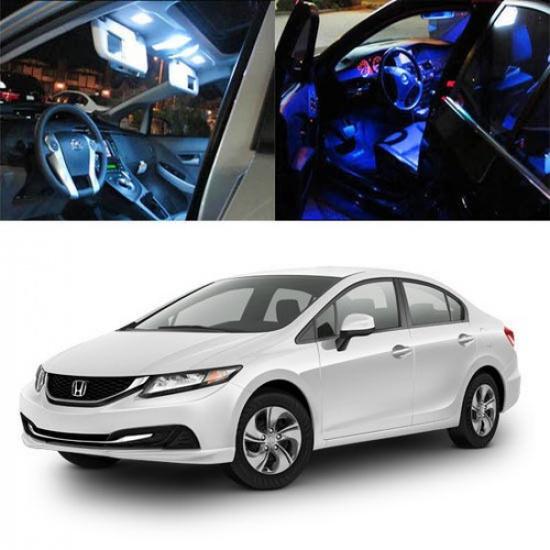 3-Light SMD Full LED Interior Lights Package Deal For 2013-2015 Honda Civic