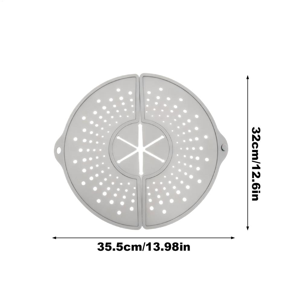 Silicone Splash Guard for Frying Pan Foldable Bacon Cooking Oil Splash Cover Splatter Guards for Home Kitchen Cooking