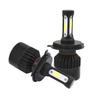 KYOUDEN H4 LED Headlight for Cars, Hi/Lo Switchable, 6500K, White Vehicle Inspection, 80W (40W