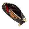 Coach Borsa a Spalla Teri 24 Classica Monogramma Ecopelle e Pelle di Vitello Media Donna Marrone