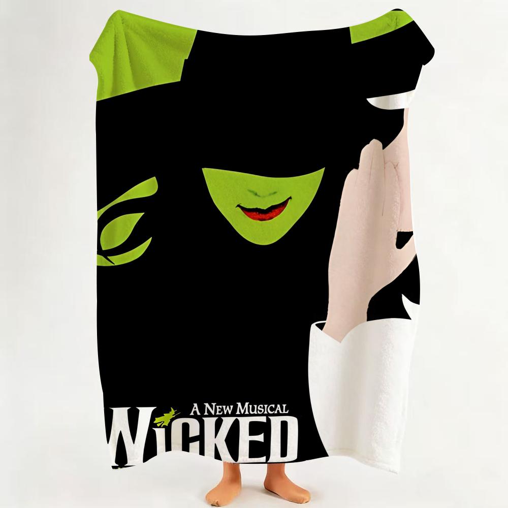 

Movie W Wicked Throw Flannel Throw Blanket Suitable for Sofa Living Room Bedroom 75cmx90cm