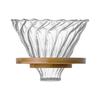 Filter Cone Drip Holder Coffee Filter Cone Clear Funnel Accessories Glass Coffee Filter Holder For Kitchen Home Travel Office