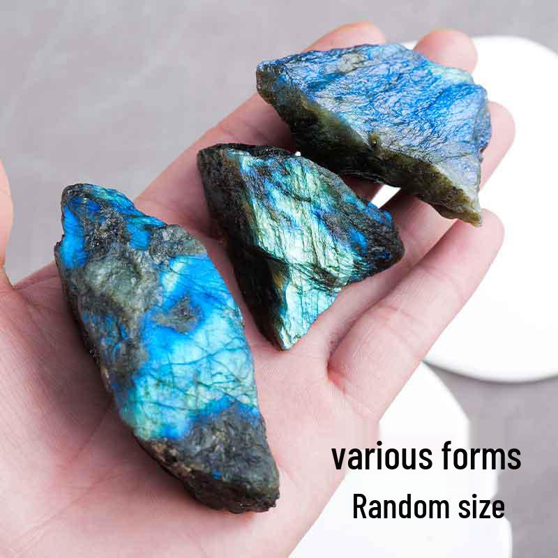 Labradorite Gray Moonstone Crystal: Aromatherapy Diffuser & Fish Tank Landscaping Stone