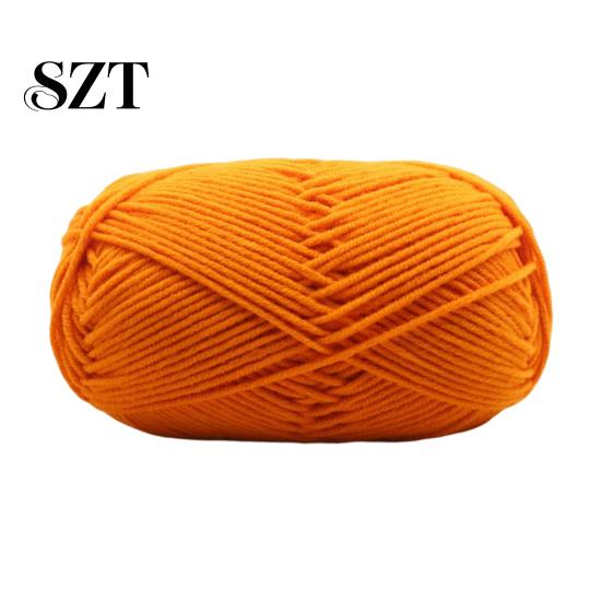 Milk Cotton Crochet Knitted Yarn Knitting Wool Professional Ultra Soft Needlework DIY Woollen 4Ply for Home
