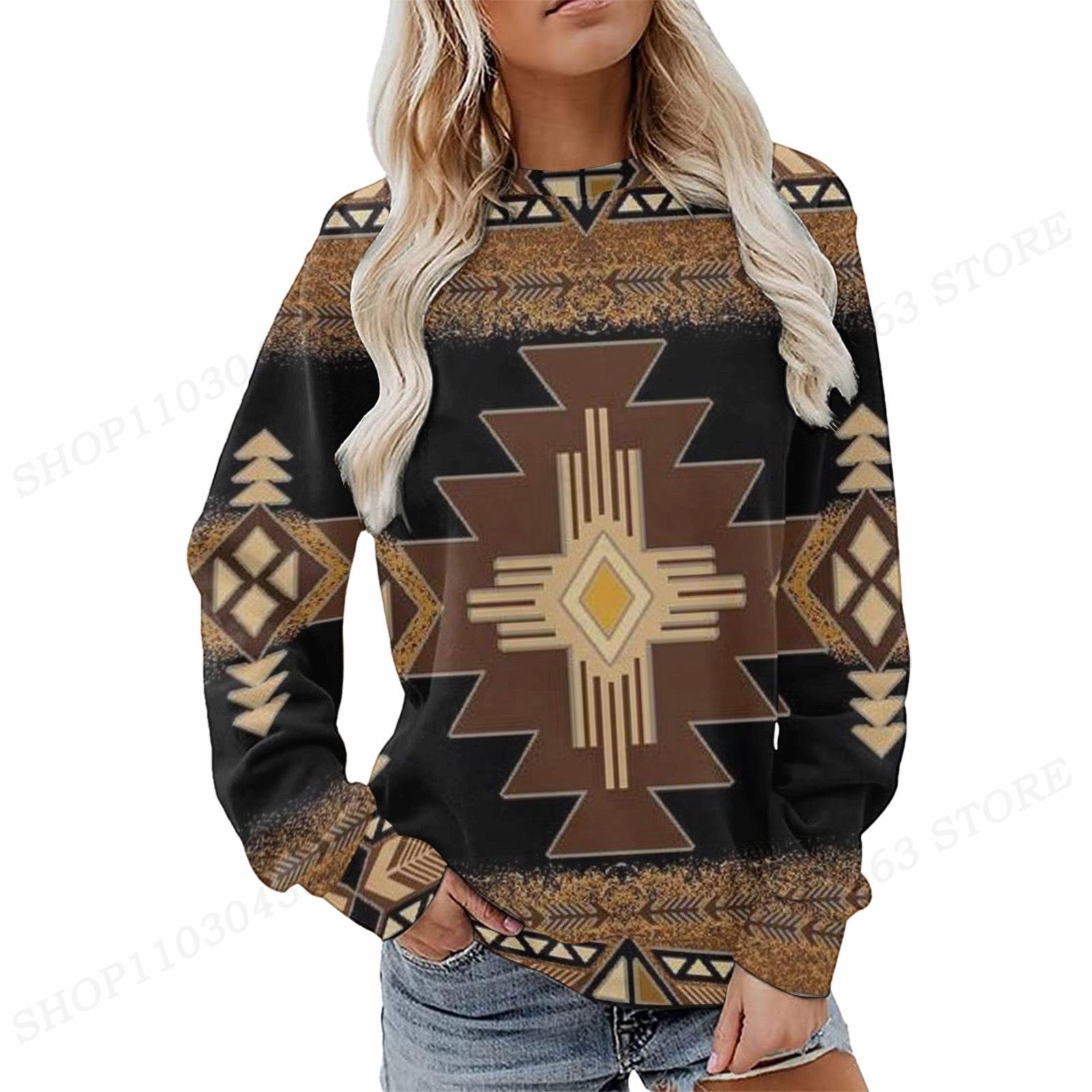 

Винтажная толстовка с капюшоном, женская мода, толстовки в этническом стиле с 3d принтом, толстовка с круглым вырезом и длинными рукавами, Harajuku, спортивный костюм для спортзала, женская одежда 2XL