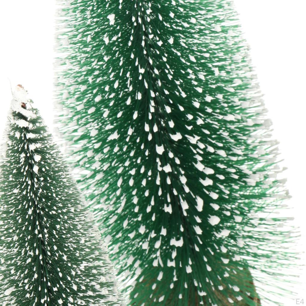 Artificial Christmas Tabletop, Flocked Christmas, Rustic Miniature for Holiday, Shop Window