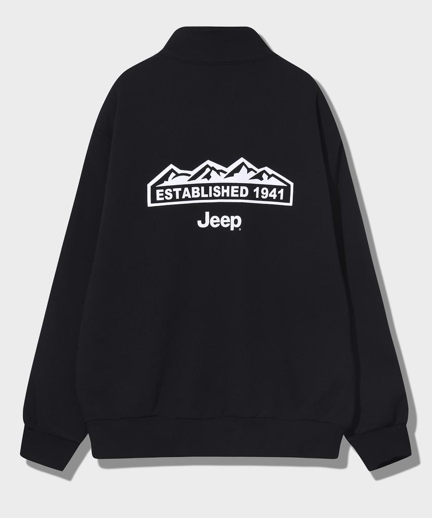 JEEP [430G] Heavyweight Track Half-Zip Sweatshirt (Jq5Tsu832Bk)