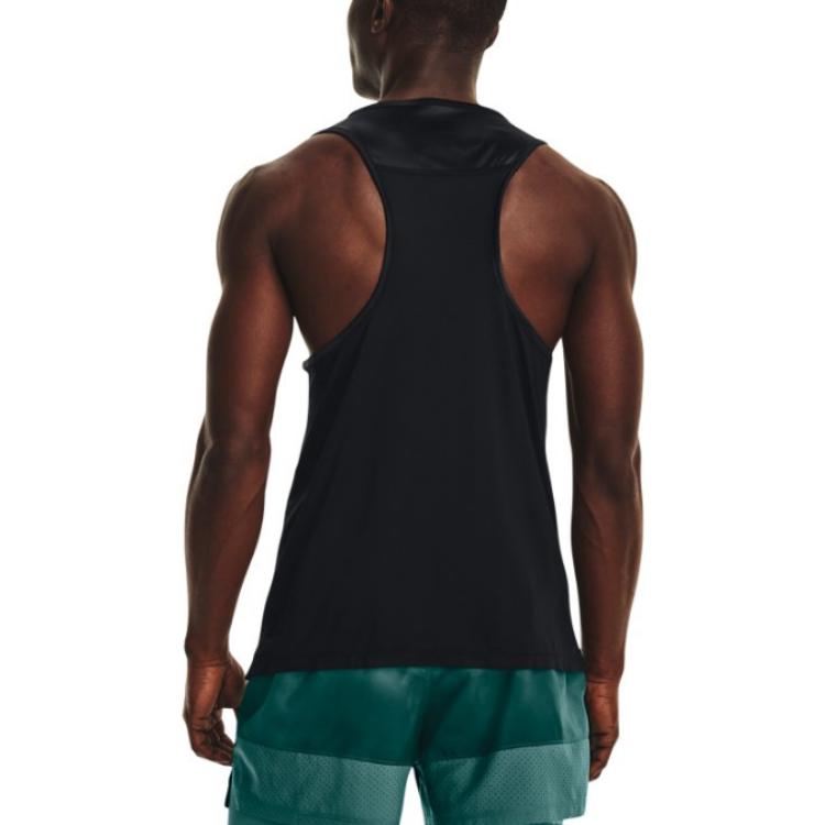 Under Armour Camiseta Deportiva de Running sin Mangas Iso-Chill Color Sólido para Hombre Tops Negro 1377875-001