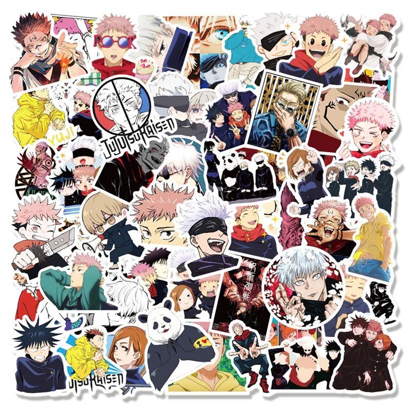 100pcs Vibrant Anime Jujutsu Kaisen Stickers Perfect For Laptops And Skateboards