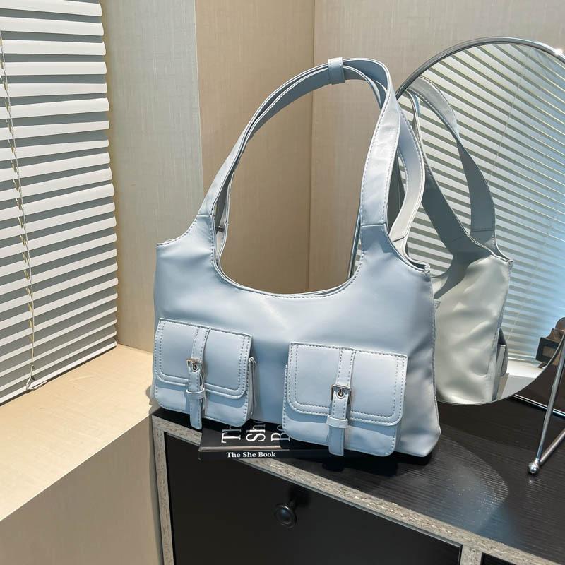 Premium Sense Niche Bag Women's New Line Fashion Versatile Shoulder Underarm Bag Commuter Tote Bag