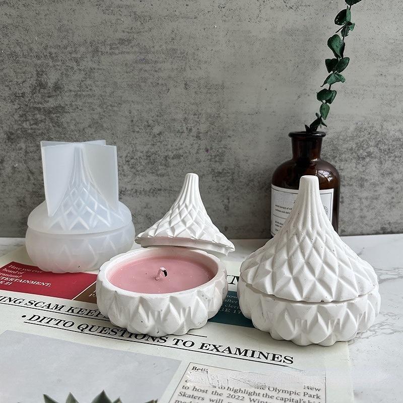 Nou DIY Handmade Gips Cupă Lumânare Matriță Rășină Beton Cutie de Depozitare Realizare Silicon Formă Picătură Cutie Cadou Ghiveci Instrument Formă Artizanală