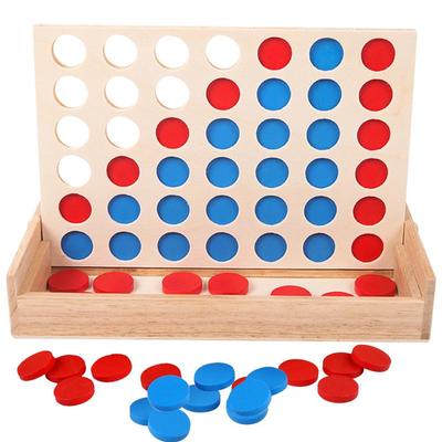 Dinosaur 3D Four-in-a-Row Wooden Puzzle Game for Kids