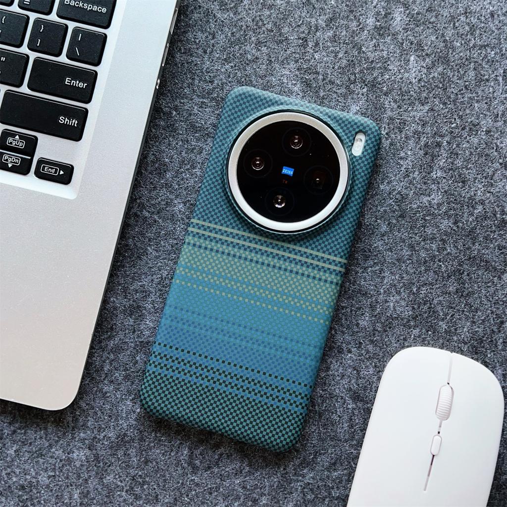 Kevlar Carbon Fiber Cover For VIVO X200 Pro Mini X200S Ultra Phone Case Slim Design Anti Drop Magnetic Cover Matte Hard Shell