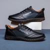 Men's casual leather shoes with soft soles and soft surfaces lightweight sports outdoor running shoes Men Vulcanize Shoes