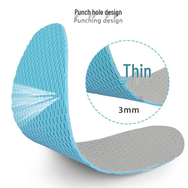 Available Summer Latex Insole: Sweat-Absorbing, Breathable, Ultra-Soft, Cuttable, No-Show for Men and Women.