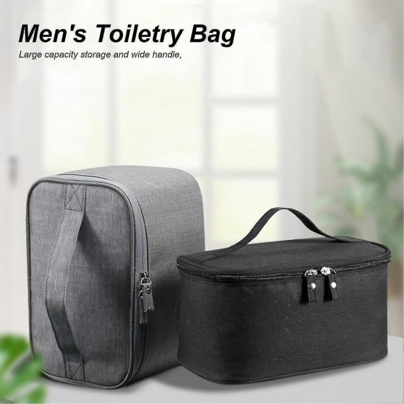 Cosmetic Bag Large Capacity Waterproof Toiletry Bag Portable Travel Makeup Organizer With Double Zipper For Men Women