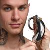 Master Series Locking Stainless Steel Chastity Cage W/ 3 Rings, Silver