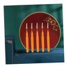 GLEAVI 10 Pieces Mini Cleaning Brush Orange Cleaner Portable Brush Orange Straw Hydro Flask Straw Hole Gap Cleaning Brush Shower Nozzle Dust Cleaning