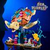 Creativo 1271pz Mondo Sottomarino Tartaruga Marina Modello Blocchi da Costruzione Mattoncini Kit MOC Assemblare Tartaruga Blocchi Giocattoli Per Bambini Regali