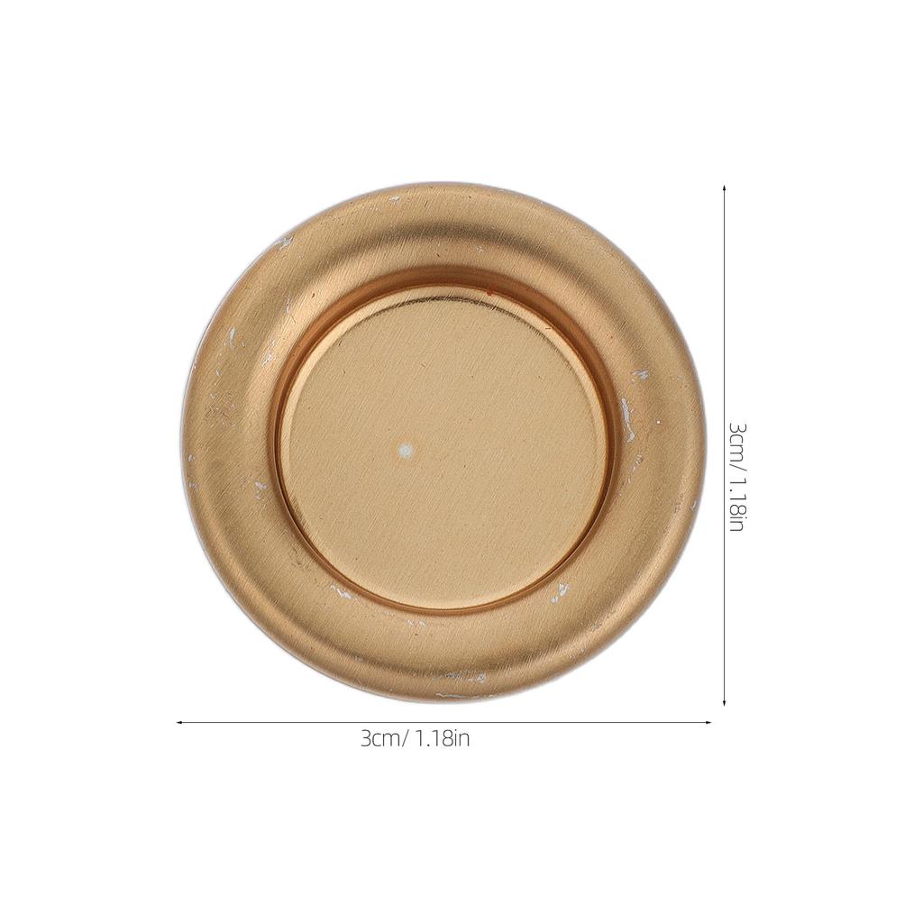 50Pcs Incense Accessories Mini Metal Cone Holder Stable Backflow Burner Tray for Home Office Spa Yoga Aromatherapy Decorative