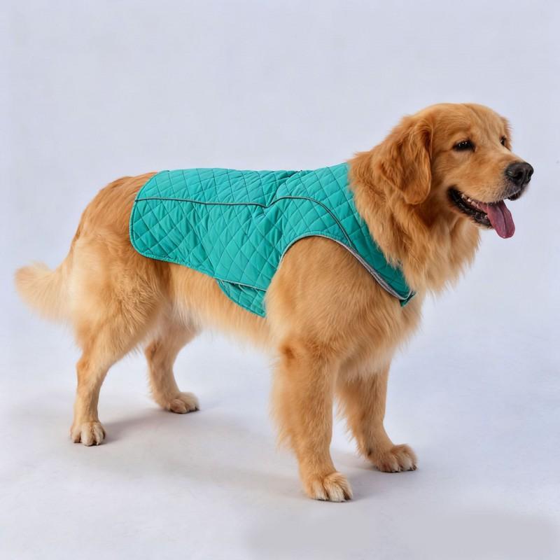Winter Dog Coat Medium Dogs Warm Water-Resistant Reflective Trim Pet Outerwear